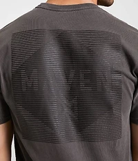 Barred Cut-Out T-Shirt