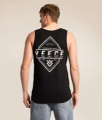 Bold Monstera Glitch Tank Top