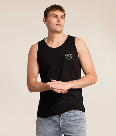 Bold Monstera Glitch Tank Top