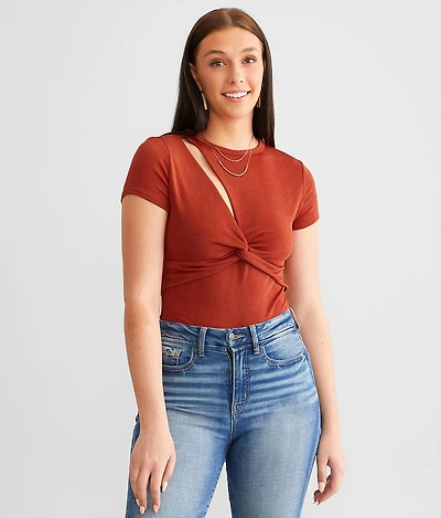 Twisted Cut-Out Bodysuit