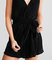 Pleated Romper