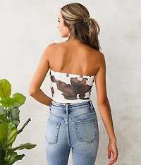 Cow Print Corset Top