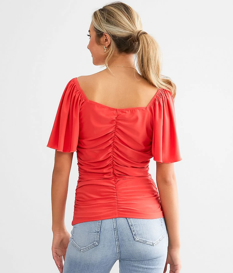 V-Wire Ruched Top