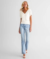 Shirred Dolman Top