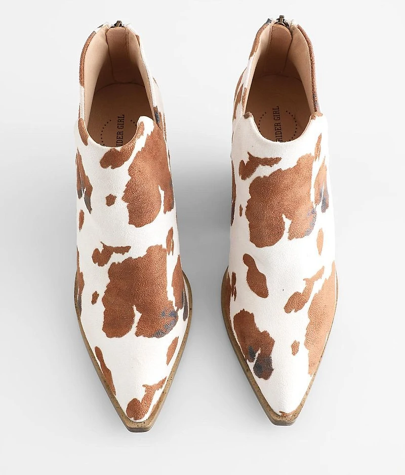 Dean Cow Print Ankle Bootie