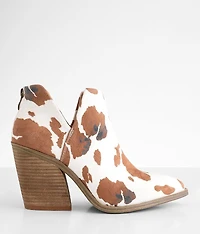 Dean Cow Print Ankle Bootie