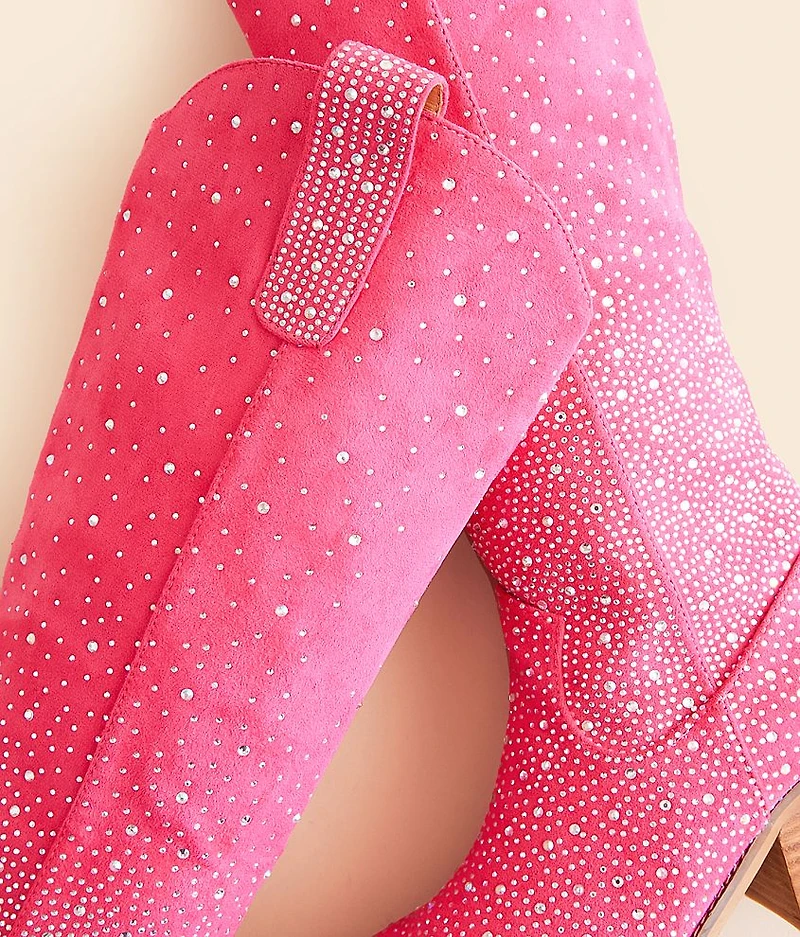 Shine Rhinestone Western Boot