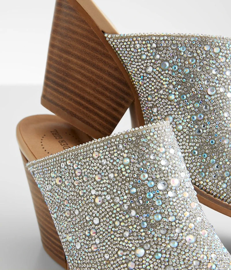 Sweet Rhinestone Mule Shoe