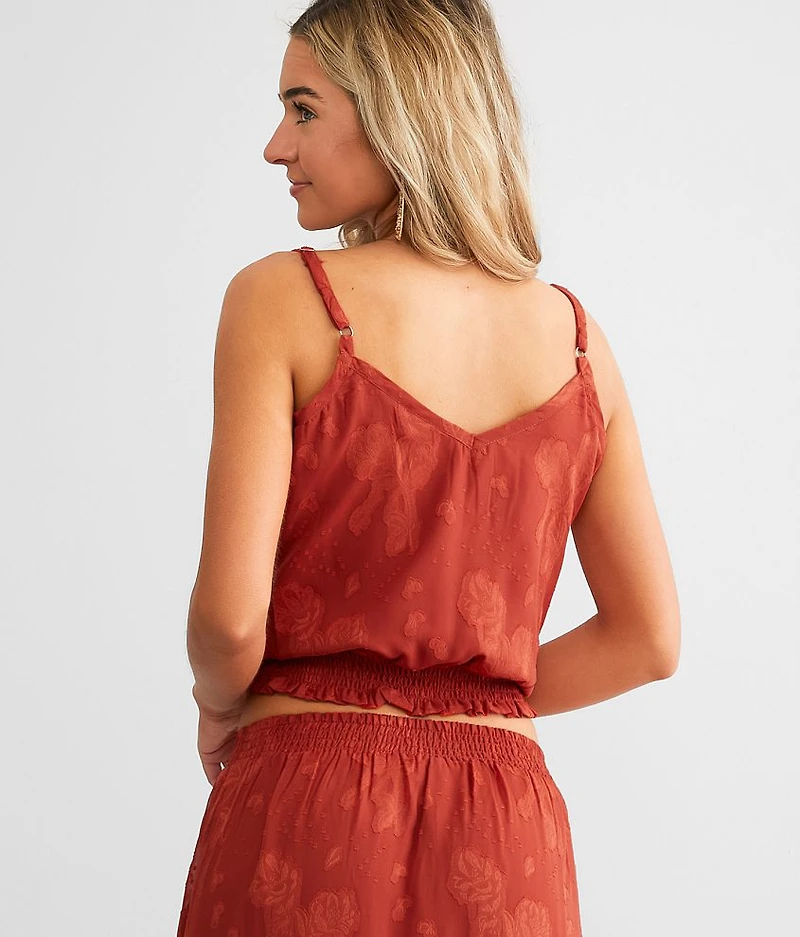 Floral Jacquard Tank Top