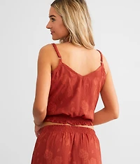 Floral Jacquard Tank Top