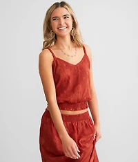 Floral Jacquard Tank Top