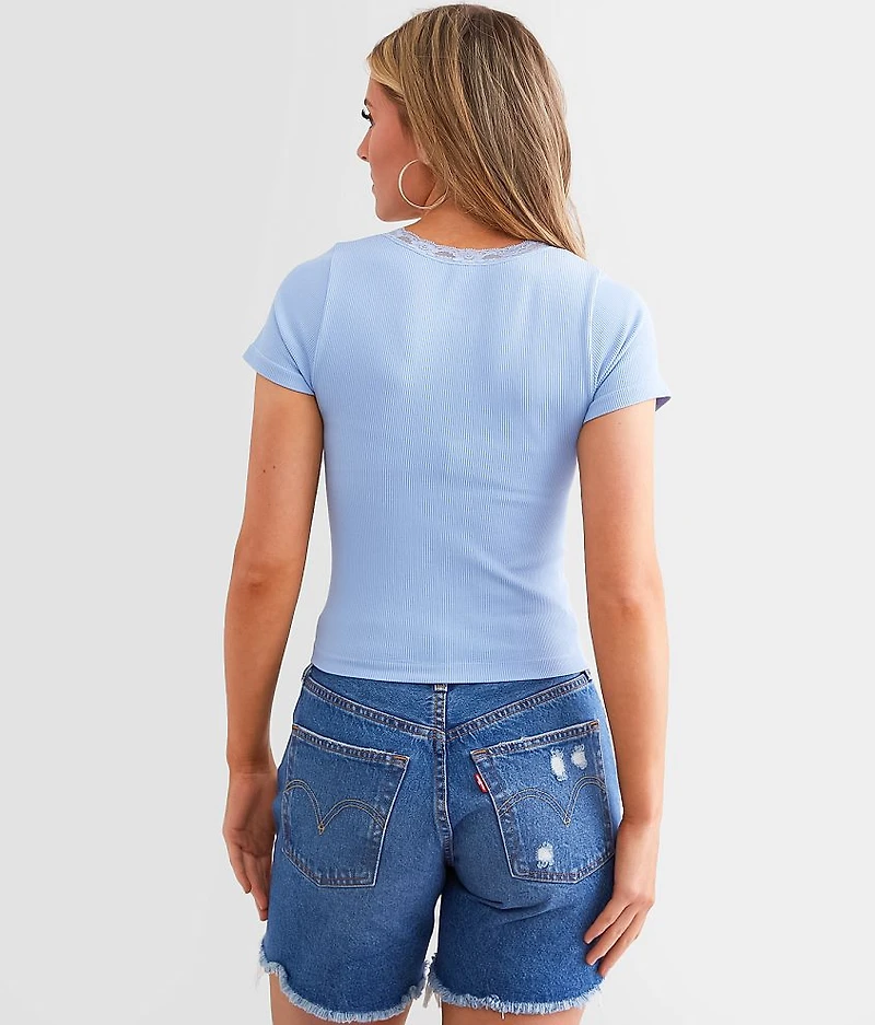 Lace Trim Top