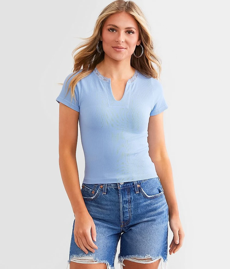 Lace Trim Top