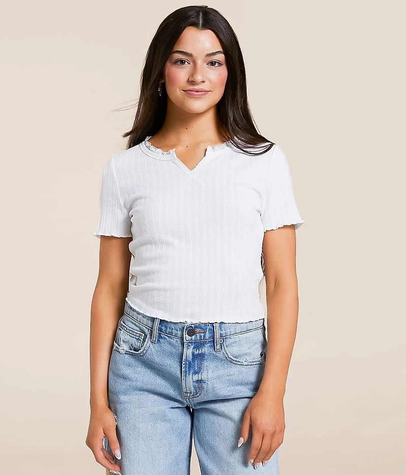 Lace Trim Top