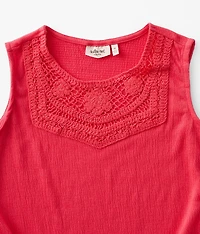 Girls - Crochet Applique Tank Top