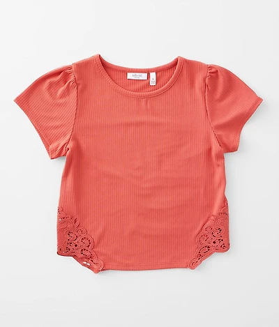 Girls - Crochet Applique Top