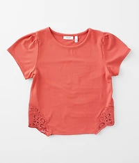 Girls - Crochet Applique Top