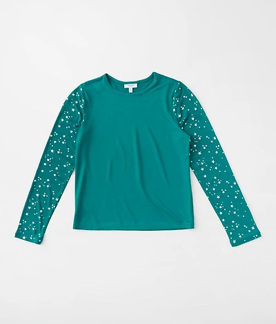 Girls - Foiled Star Top