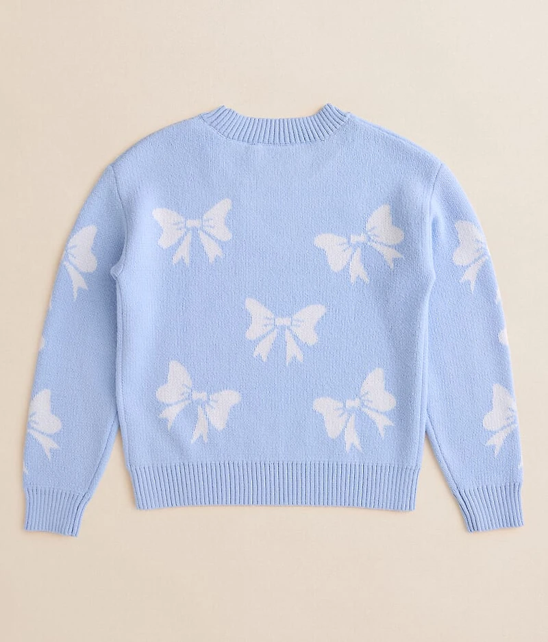 Girls - All Over Bow Sweater