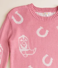 Girls - Western Sweater
