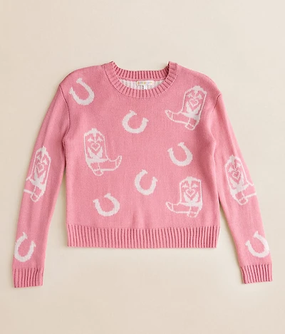 Girls - Western Sweater