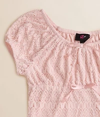 Girls - Lace Bow Top