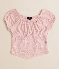 Girls - Lace Bow Top