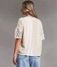 Pieced Crochet Henley