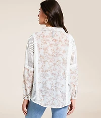 Pieced Floral Crochet Top