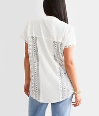 Pieced Crochet Top