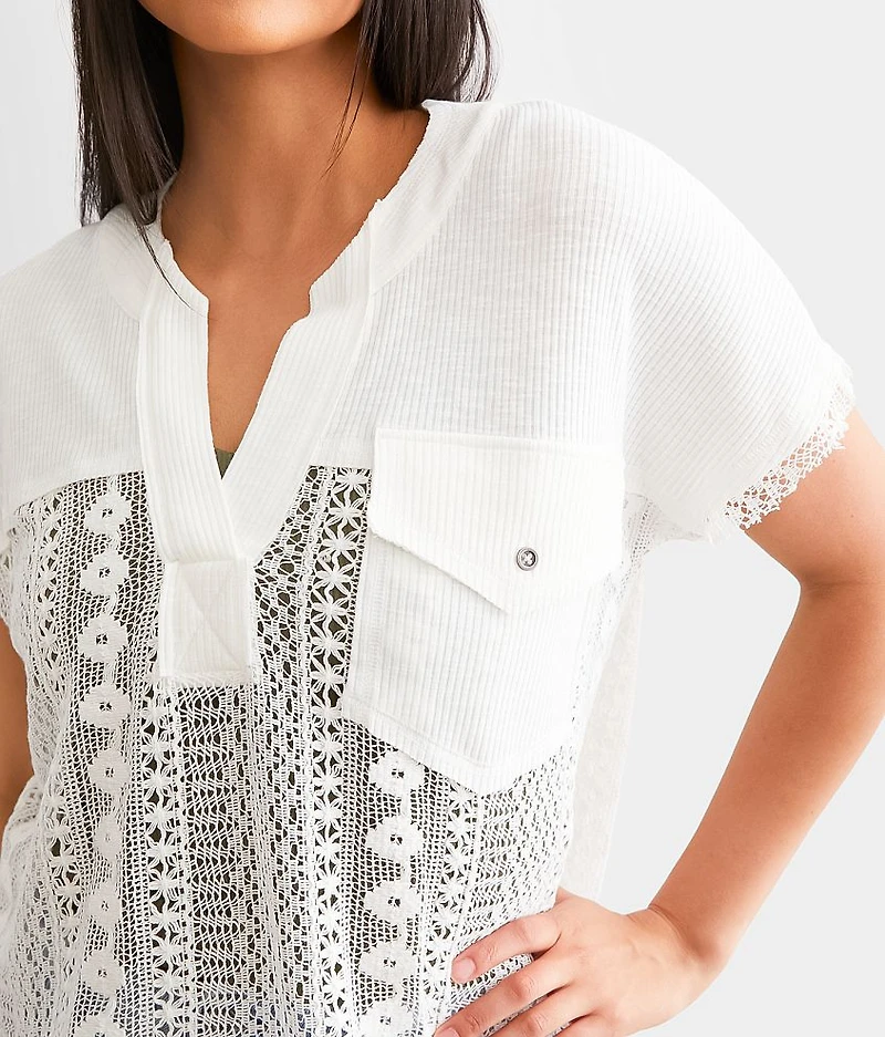 Pieced Crochet Top
