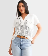 Pieced Crochet Top