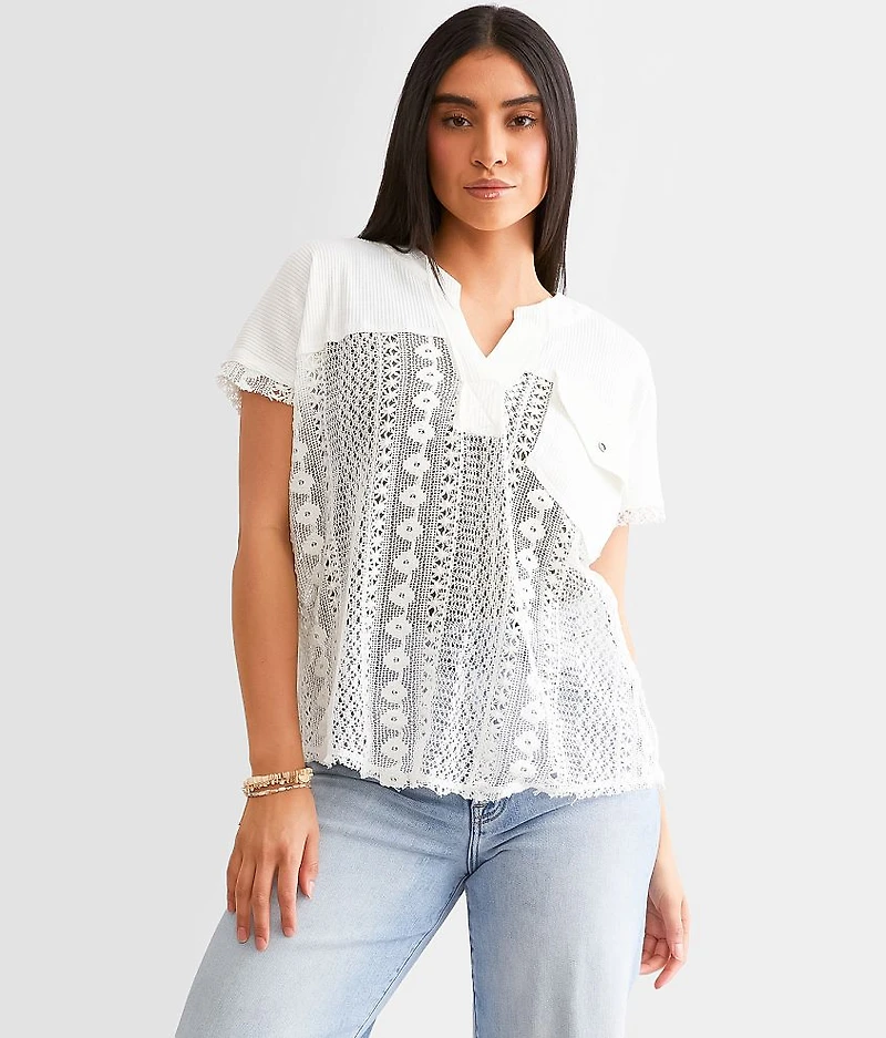 Pieced Crochet Top
