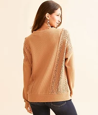 Crochet Knit Pullover