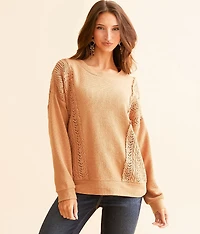 Crochet Knit Pullover