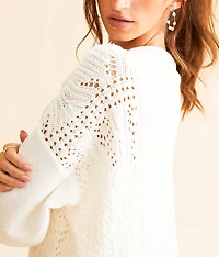 Crochet Knit Pullover