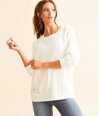Crochet Knit Pullover