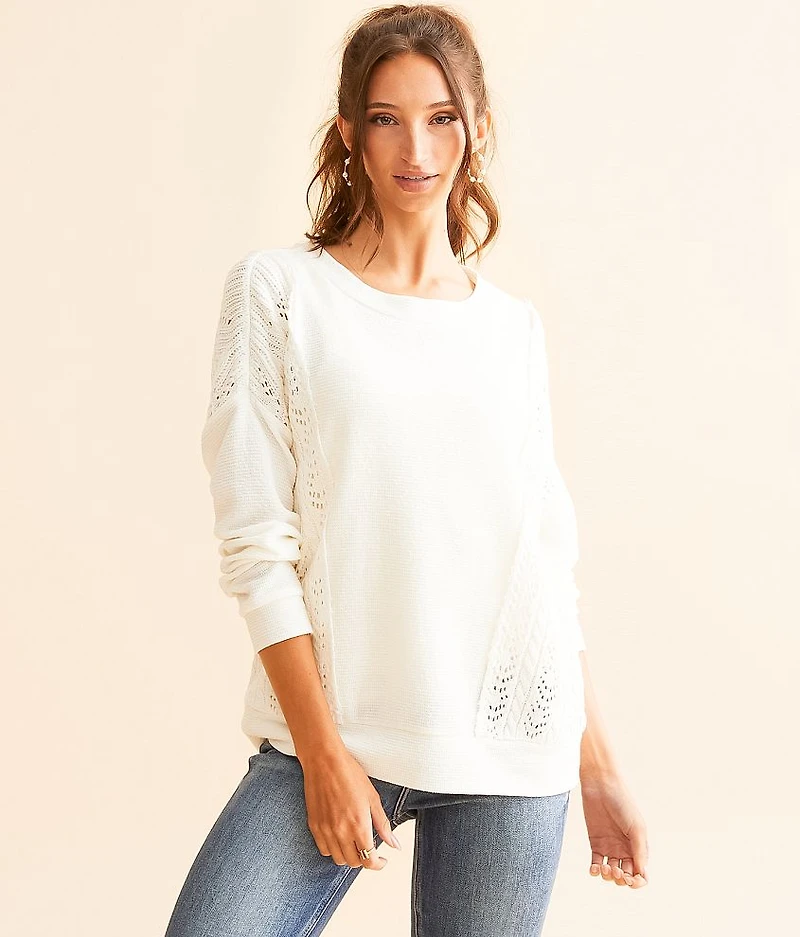 Crochet Knit Pullover