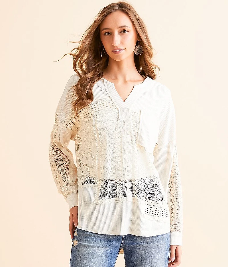 Pieced Crochet Top