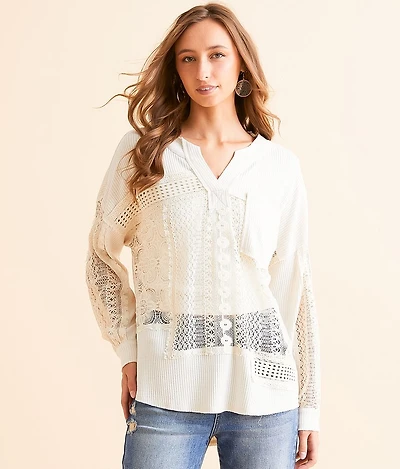 Pieced Crochet Top