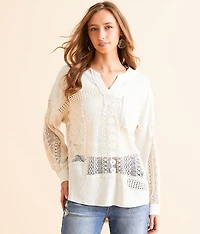 Pieced Crochet Top