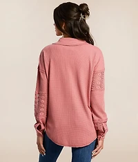 Lace Waffle Shirt