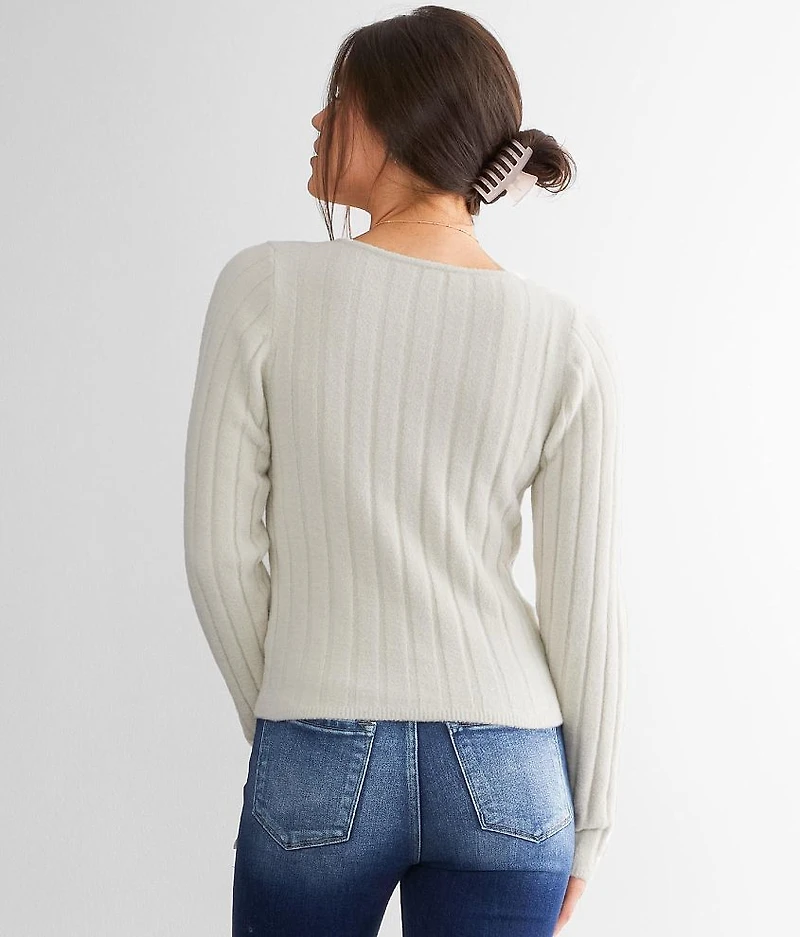 Wide Rib Plush Sweater