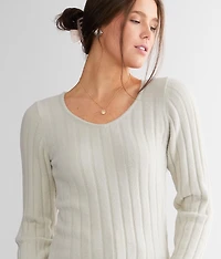 Wide Rib Plush Sweater