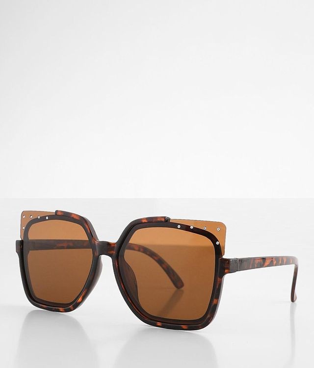 BKE Oversized Glitz Sunglasses