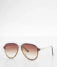 Tort Aviator Sunglasses