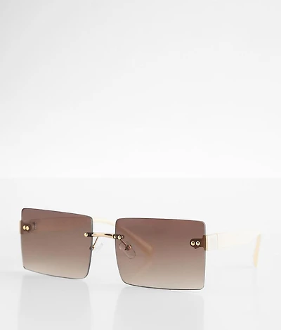 Frameless Square Sunglasses