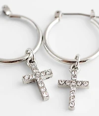Glitz Cross Earring
