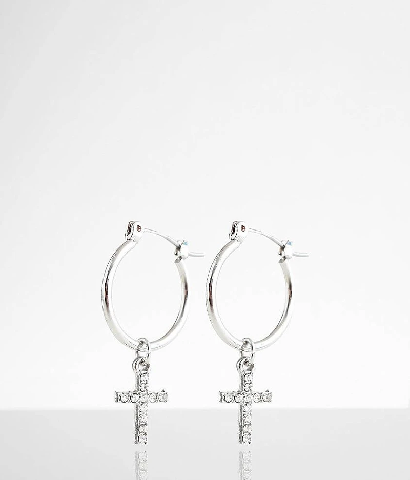 Glitz Cross Earring