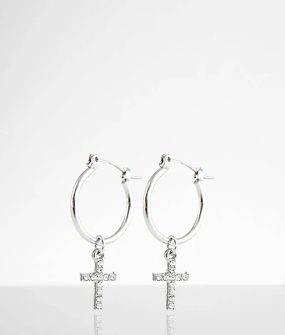 Glitz Cross Earring